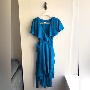 Blue Wrap Dress